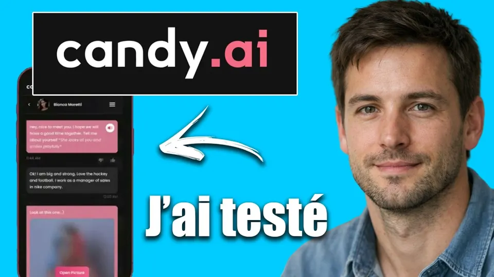 Thumbnail van de YouTube-video “Candy Ai Avis : J'ai testé, je vous dis TOUT ! (Petite Copine IA, Prix, Français...)” (kanaal Comparatif Expert)