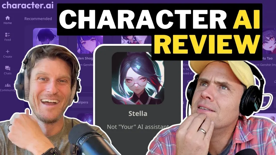 Thumbnail van de YouTube-video “AI Tools: Character AI Review” (kanaal AI For Humans)
